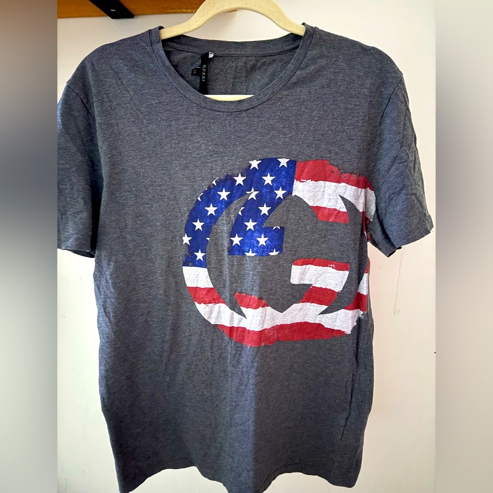 Gucci American Flag Interlock T-Shirt men’s XL